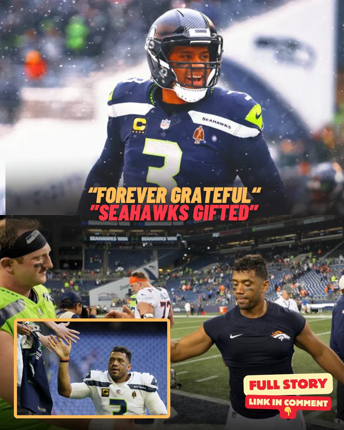 Cover Image for ‘Forever Grateful’: Russell Wilson reveals Seahawks gifted him throwback jersey