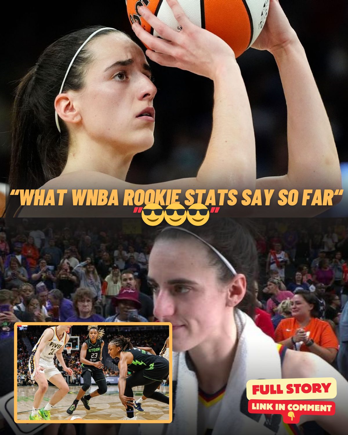 Cover Image for Caitlin Clark midseason: What WNBA rookie stats say so far