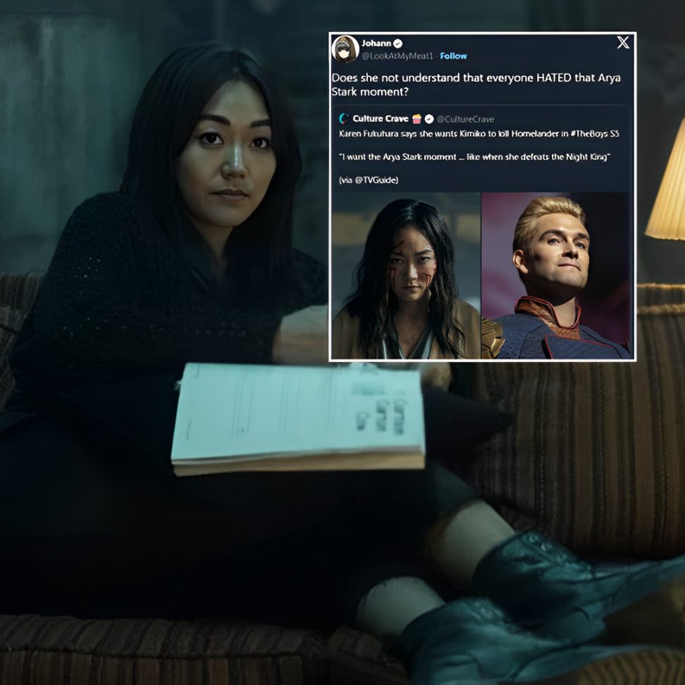 Cover Image for Karen Fukuhara Stuns Fans: “Let’s Bring Back That Hated Arya Stark Moment!”—Is She Losing It in The Boys Final Season?