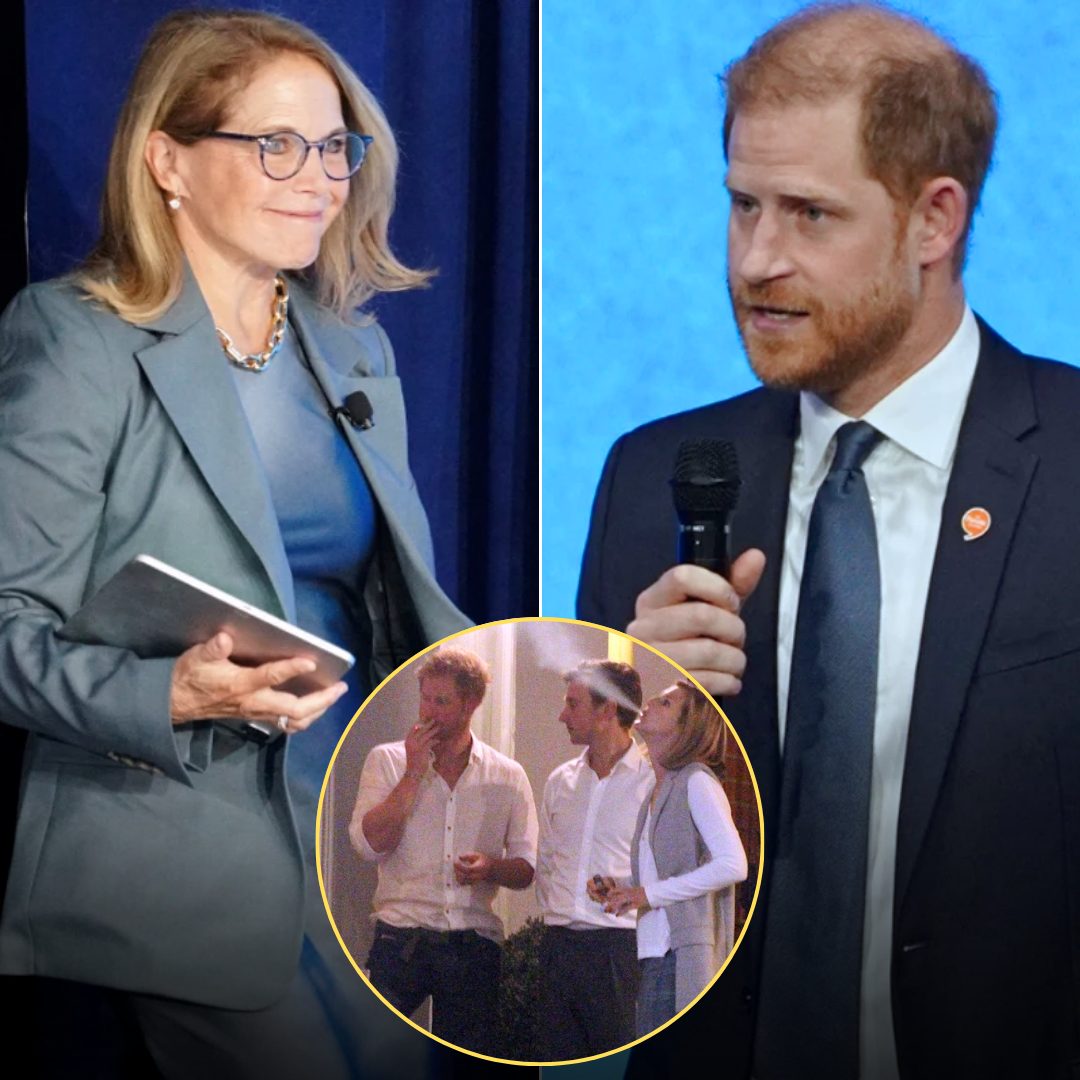 Cover Image for Prince Harry had the chance to meet American journalist Katie Couric in New York. What will the confrontation with Katie Couric reveal about the British Royal Family?