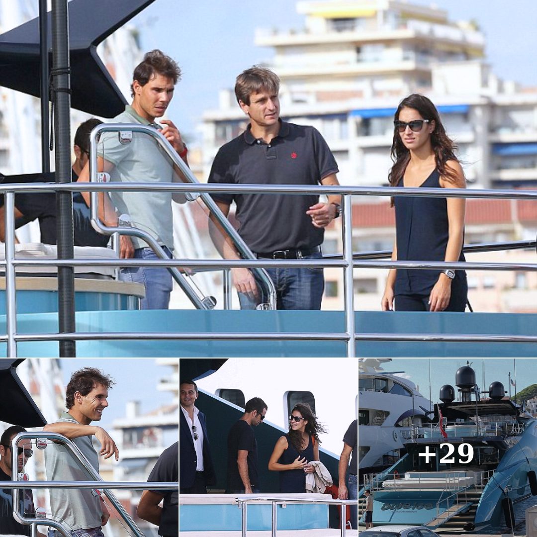 Cover Image for Rafael Nadal y su esposa Xisca Perello disfrutan de un paseo relajado en su lujoso catamarán de 2,6 millones de euros en España