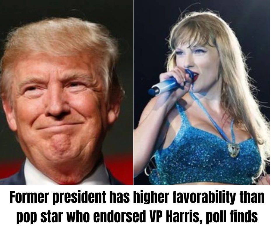 Cover Image for Trump has higher favorability numbers than Taylor Swift, poll finds