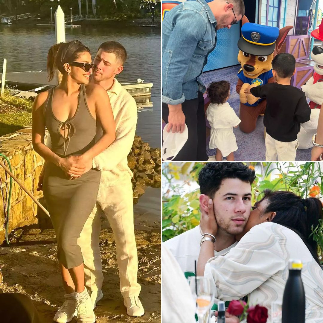 Cover Image for Nick Jonas and Priyanka Chopra Cuddle Close in Sunny Waterside Snapshot: ‘These Days’