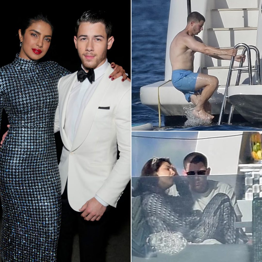 Cover Image for Nick Jonas goes shirtless while basking in the sun with wife Priyanka Chopra on a luxury yacht in St. Tropez