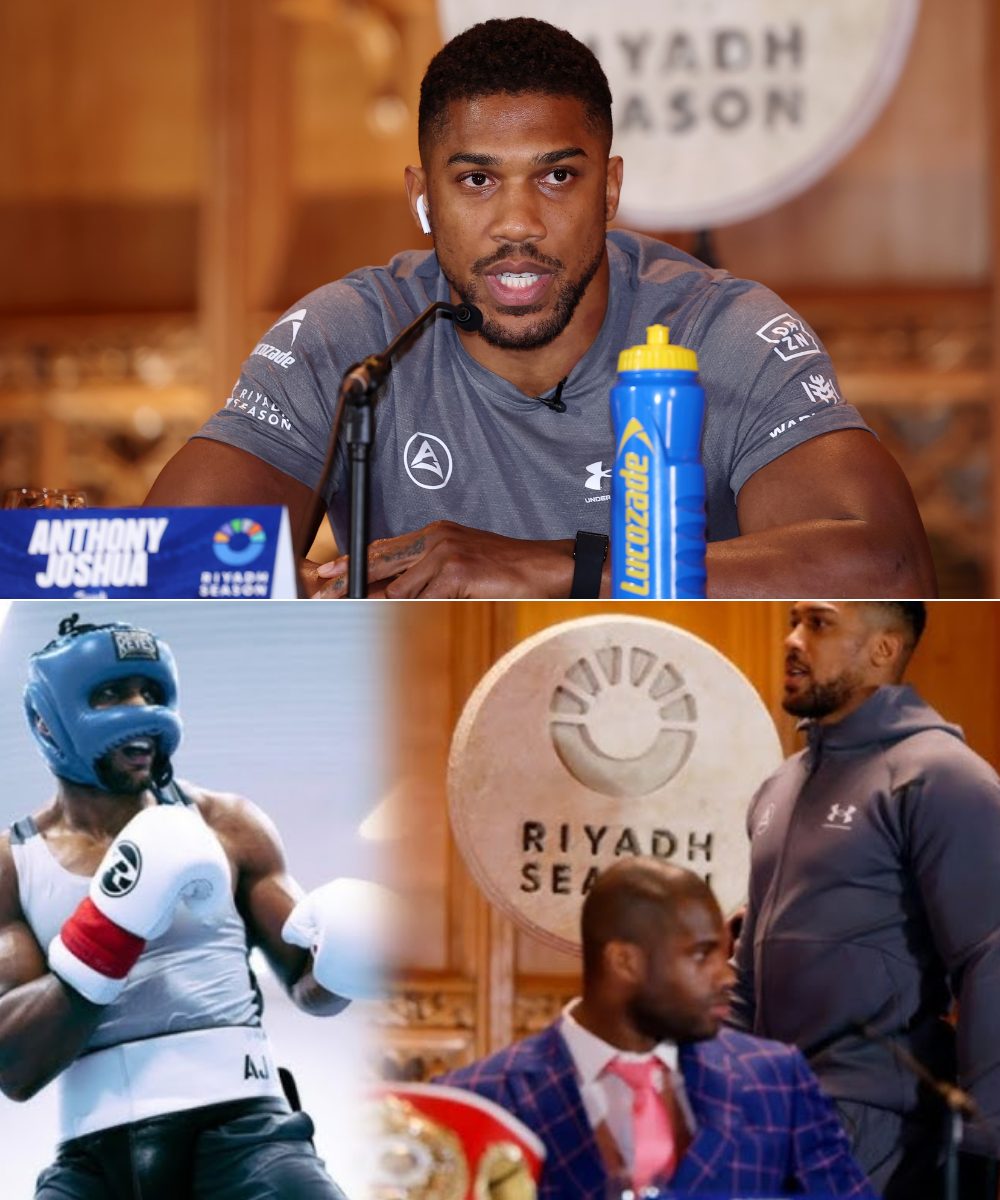 Cover Image for Anthony Joshua explains footage of CRAZY stretch routine in his training regime ahead of his contest world title fight with Daniel Dubois