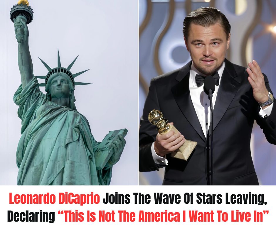 Cover Image for Leonardo DiCaprio Joins The Wave Of Stars Leaving, Declaring “This Is Not The America I Want To Live In” Ꭺfte𝗋 MᎪSSIVE RED WᎪVE-SATIRE.