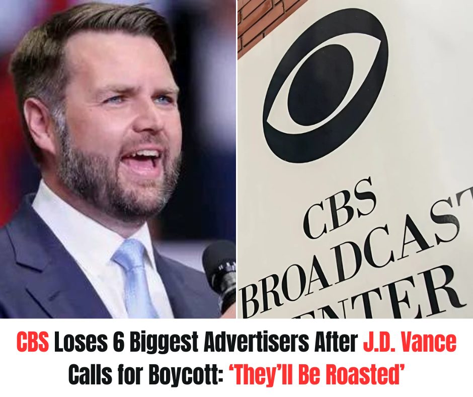 Cover Image for CBS Loses 6 Biggest Advertisers After J.D. Vance Calls for Boycott: ‘They’ll Be Roasted’