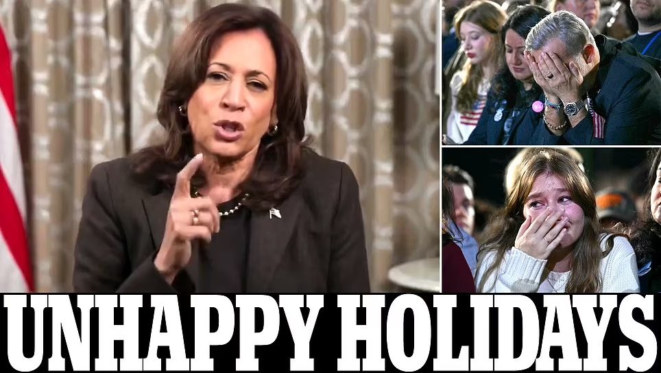 Cover Image for Deflated Kamala Harris breaks silence with bleary-eyed message to supporters about their ‘purpose’ following devastating loss to Trump